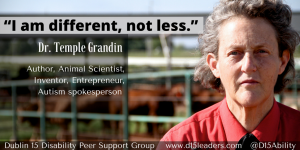 'Different not less' quote from Temple Grandin